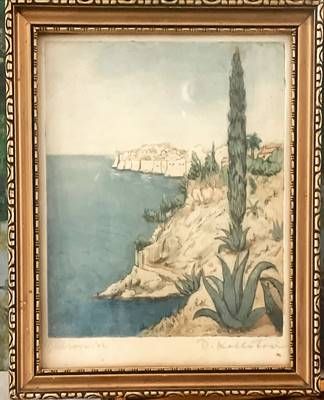 Картина молив, хартия в рамка