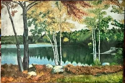 Картина молив, хартия в рамка