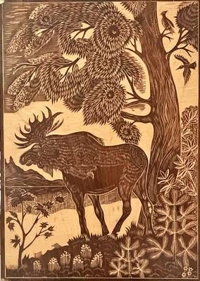 Картина молив, хартия в рамка