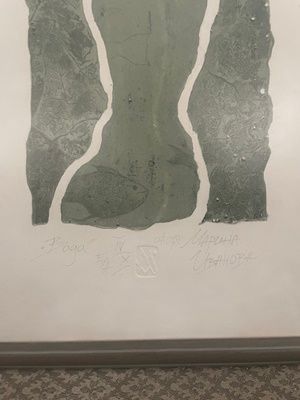 Картина офорт ,,Вода" Е/А IV/X в рамка