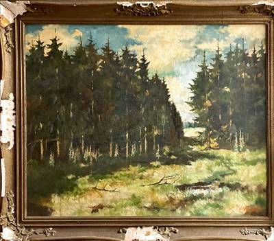 картина акварел, картон в рамка