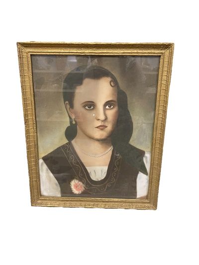 Картина темпера в рамка