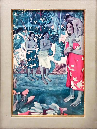 Картина масло върху платно с рамка и стъкло репродукция