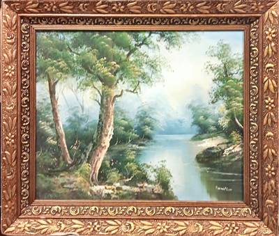 Картина масло върху платно с рамка (492)