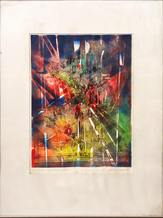 Картина с рамка и стъкло-Зл. Кафтанджиева