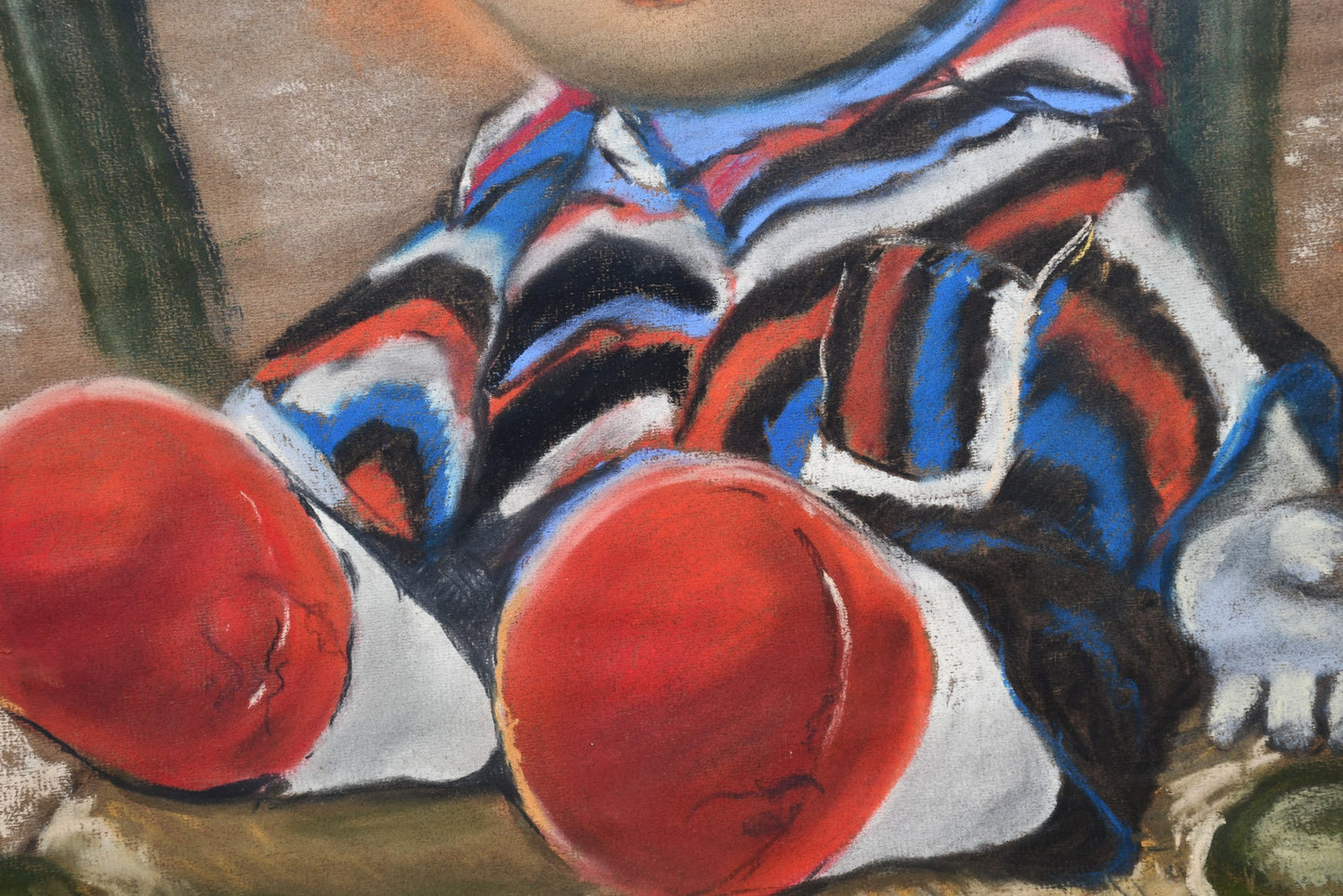 "Моят най-добър приятел", пастел, подписана