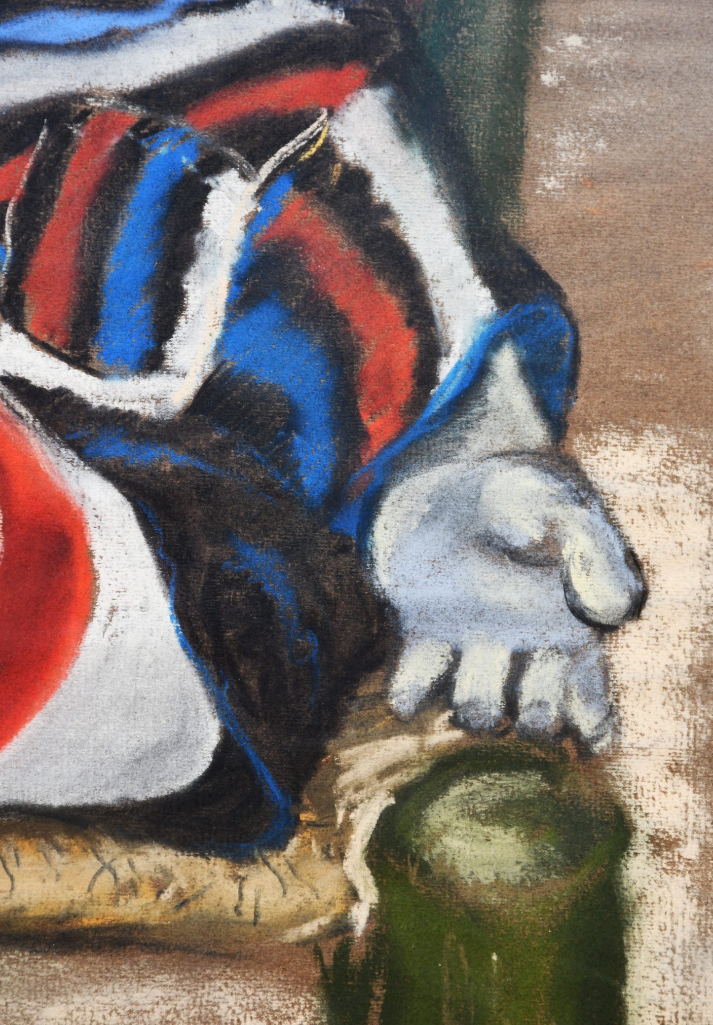 "Моят най-добър приятел", пастел, подписана