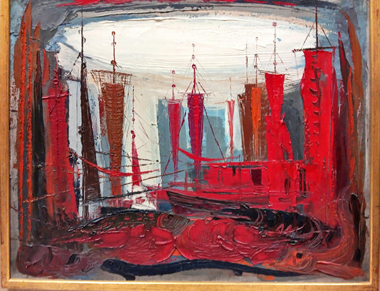 Картина масло върху платно с рамка