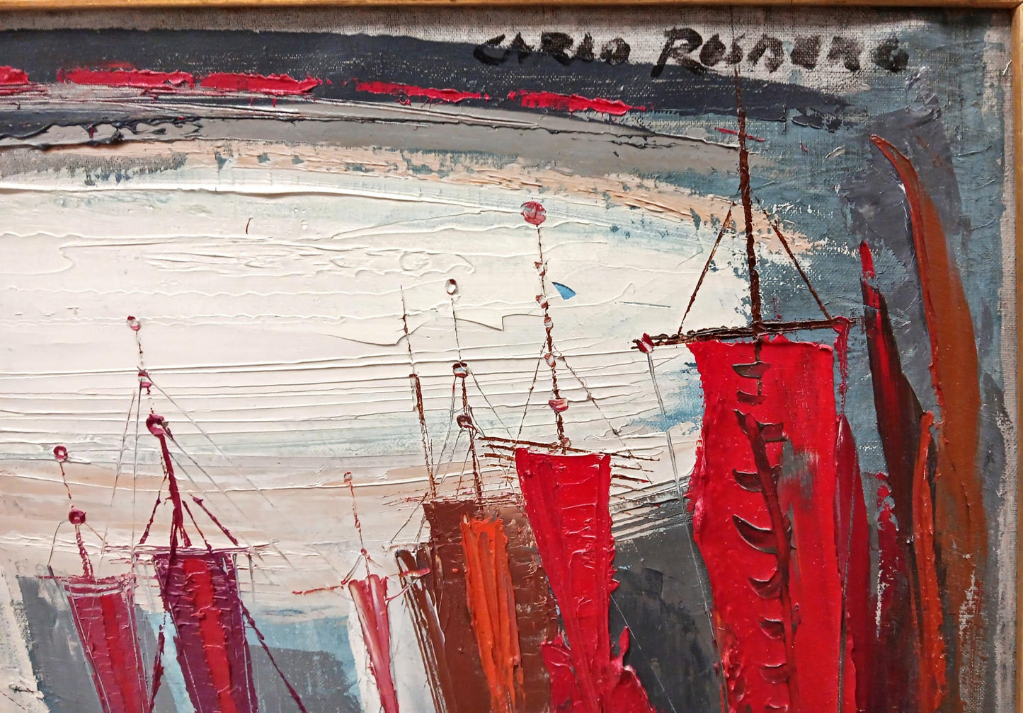 Картина масло върху платно с рамка