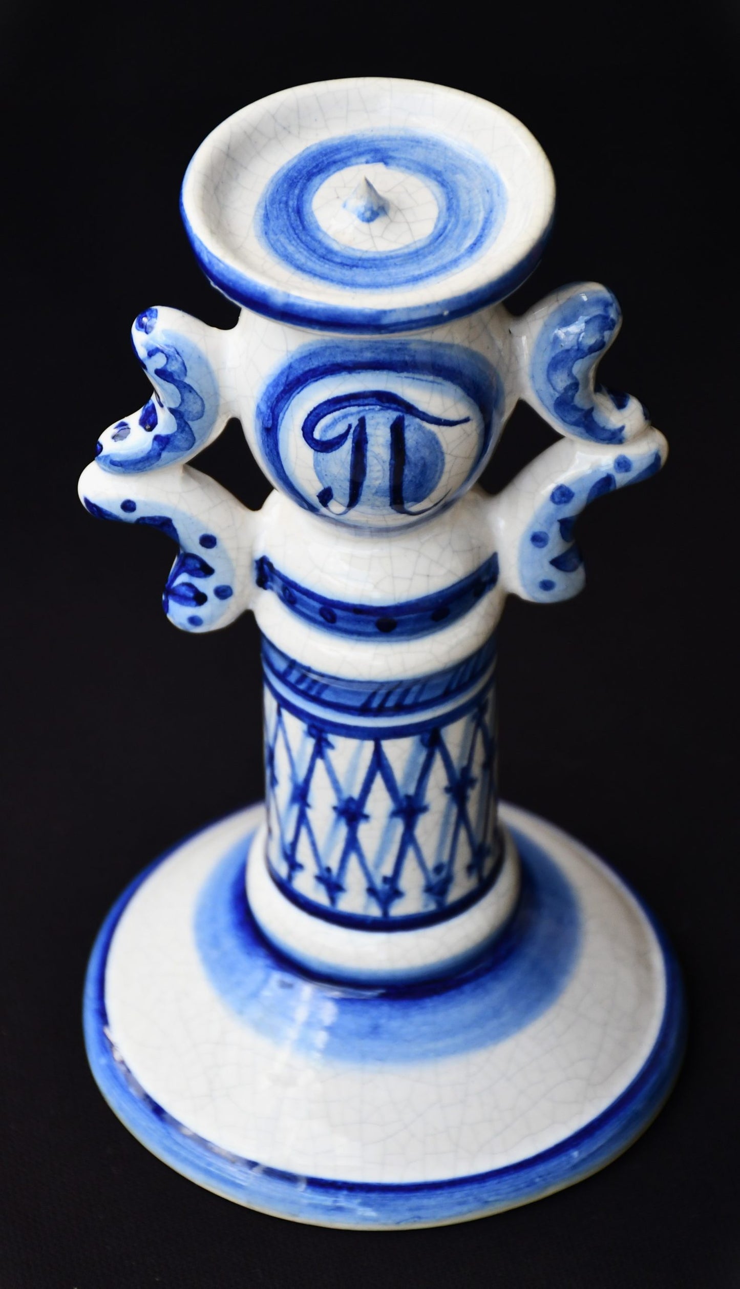 Свещник на Гжел