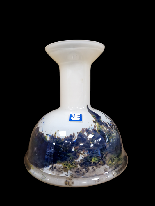 Стъклена ваза "Лебед"