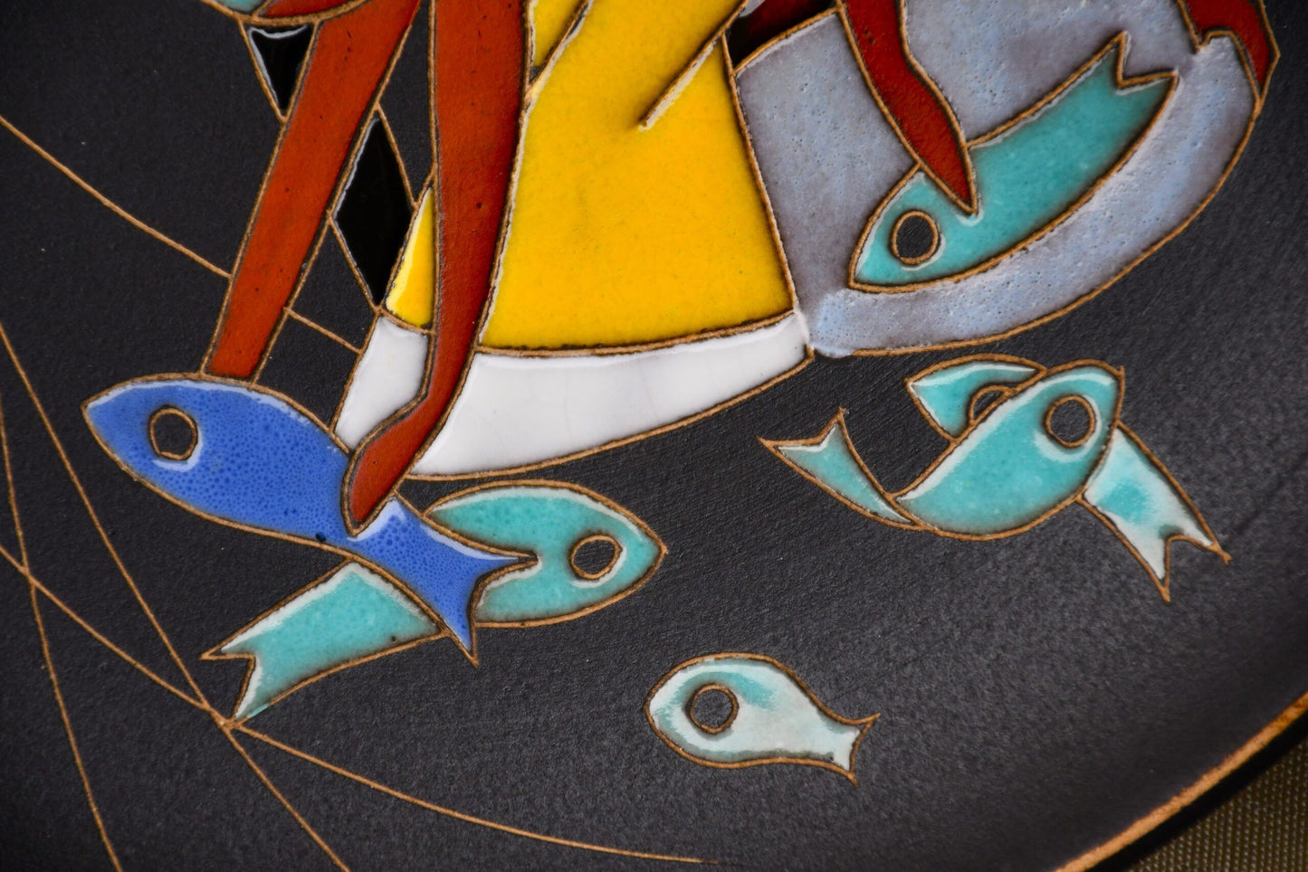 Декоративна чиния "Рибари"