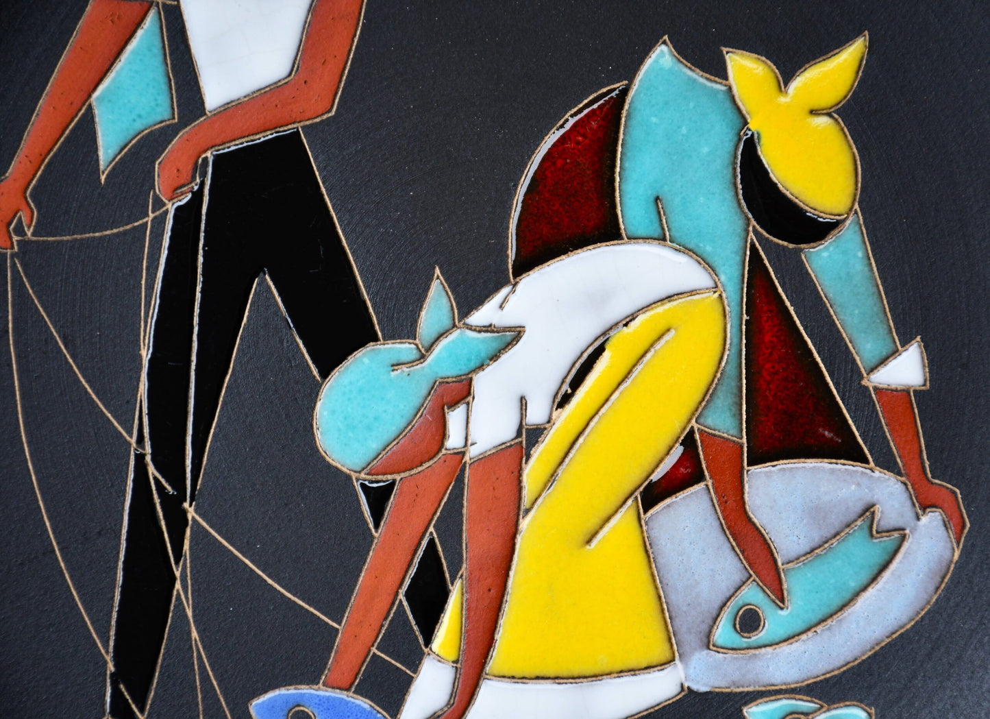 Декоративна чиния "Рибари"