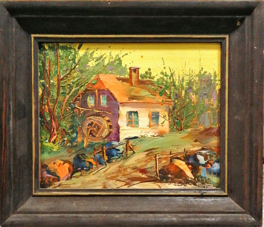 Картина върху фазер с  рамка, масло