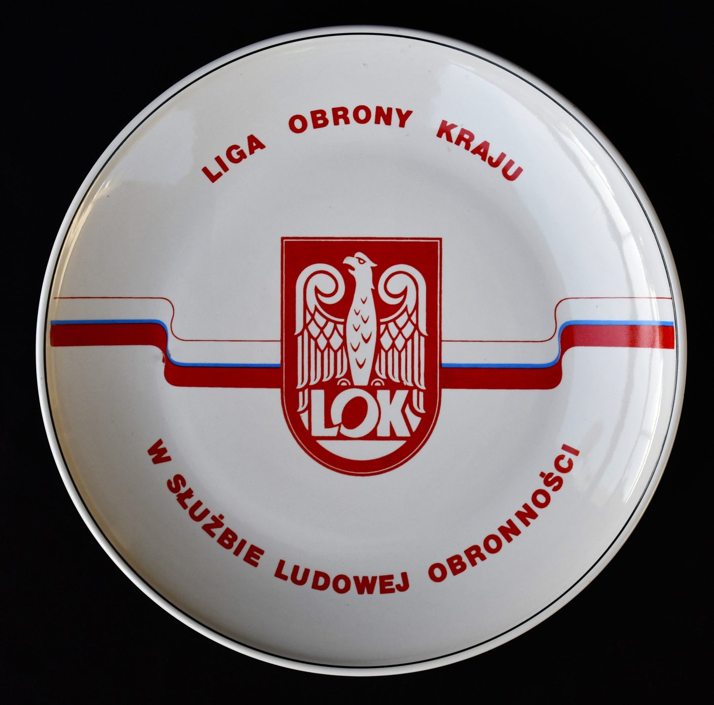 Историческа чиния на Liga Obrony Kraju