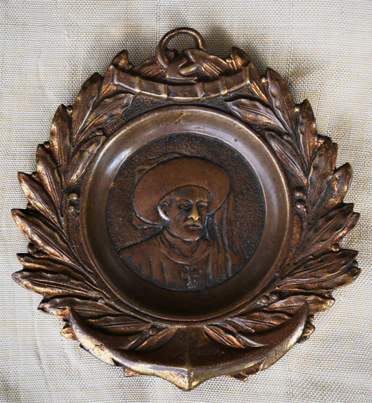 Барелеф - принц Енрике Мореплавателя - бронз