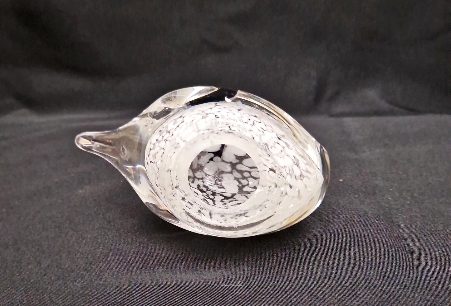 Статуетка лебед - стъкло