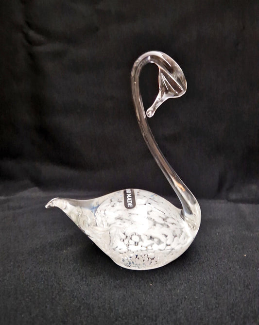 Статуетка лебед - стъкло