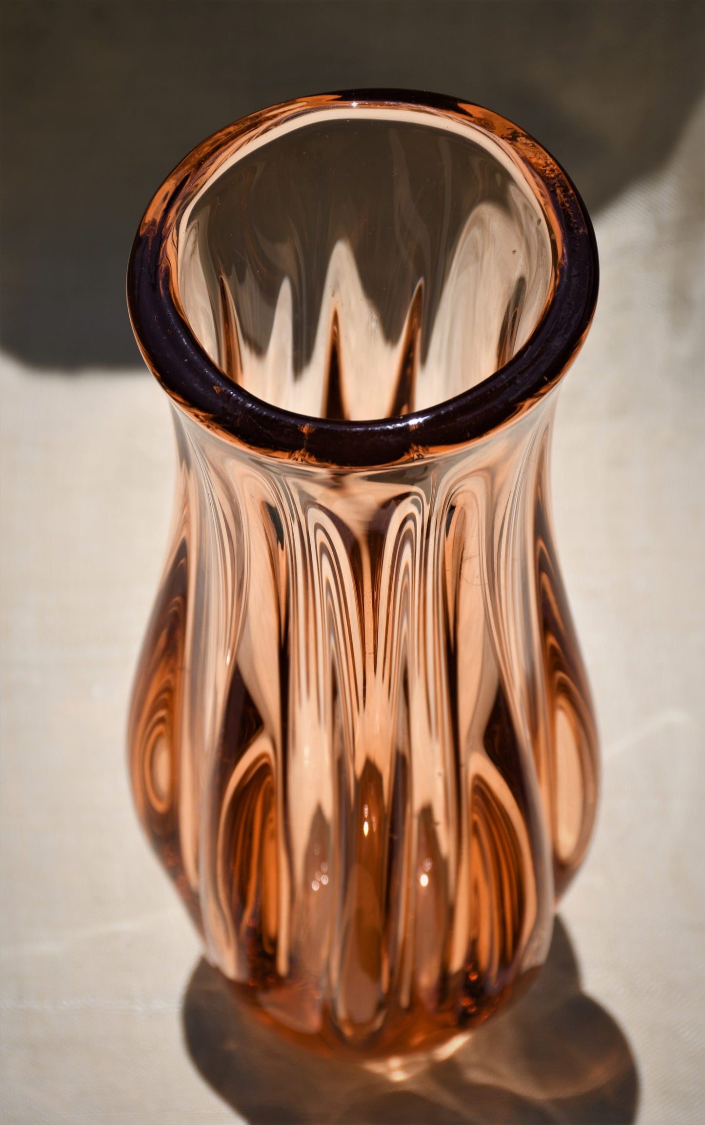 Винтидж Art Glass ваза