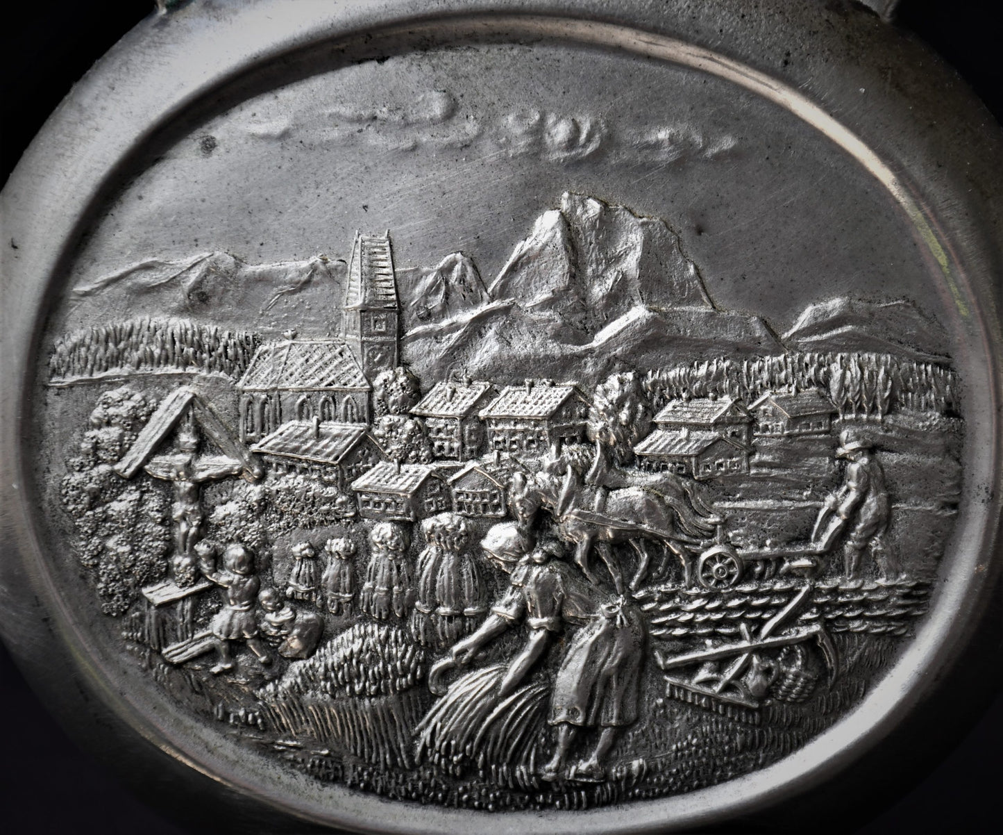 Немска метална бутилка - винтидж