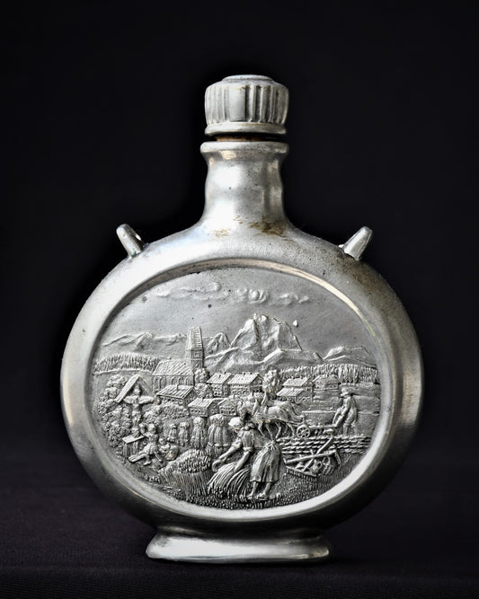 Немска метална бутилка - винтидж