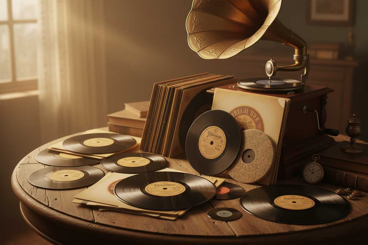 Стари грамофонни плочи