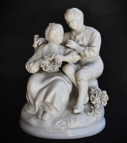 Capodimonte галантна сцена - изглед отпред
