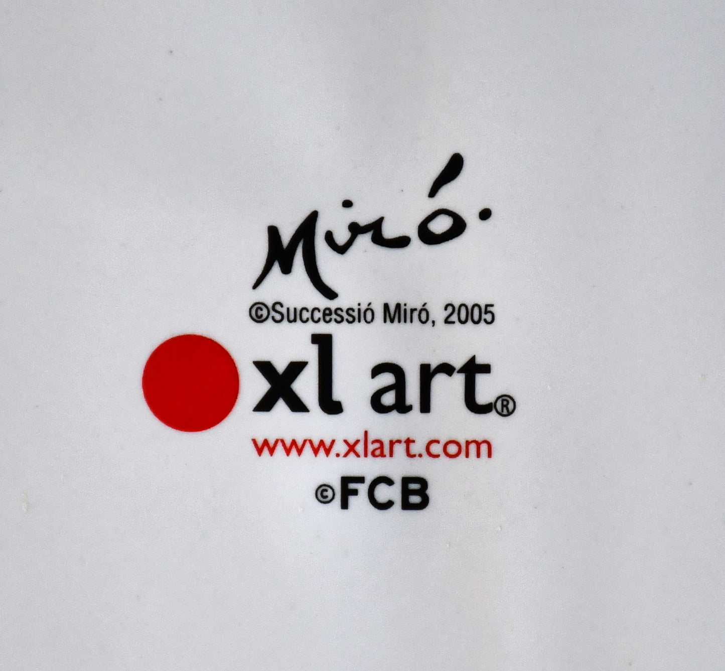 Колекционна декоративна чиния Joan Miro - FC Barcelona, XL Art, 2005