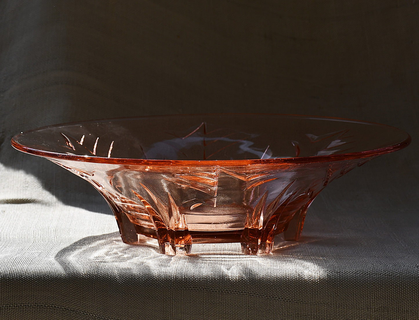 Кристален пепелник Pedrosa, виолетов/сливов, 1970-те