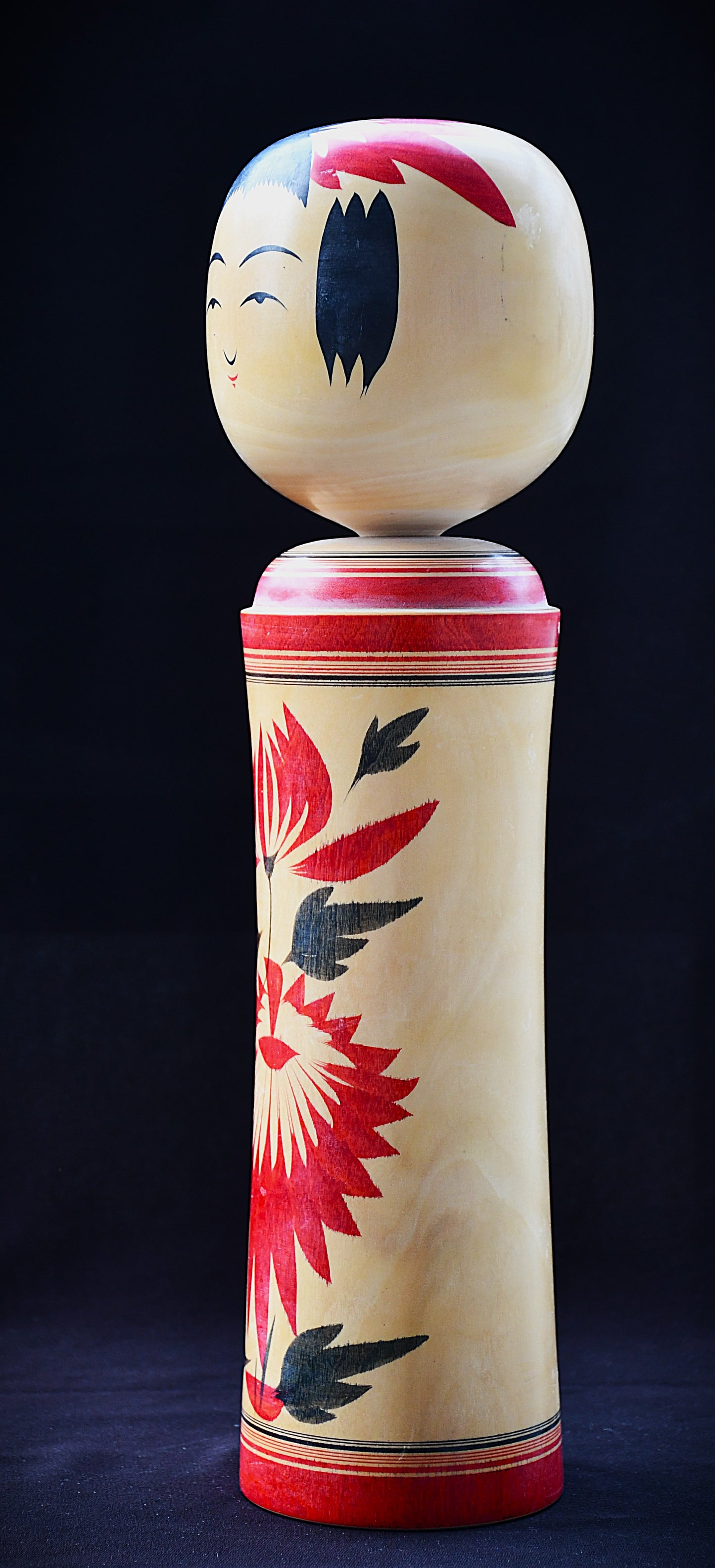 XXL кукла Кокеши Narugo-Kei - Takahashi Takeo (1916-2005), Япония, 1970-те