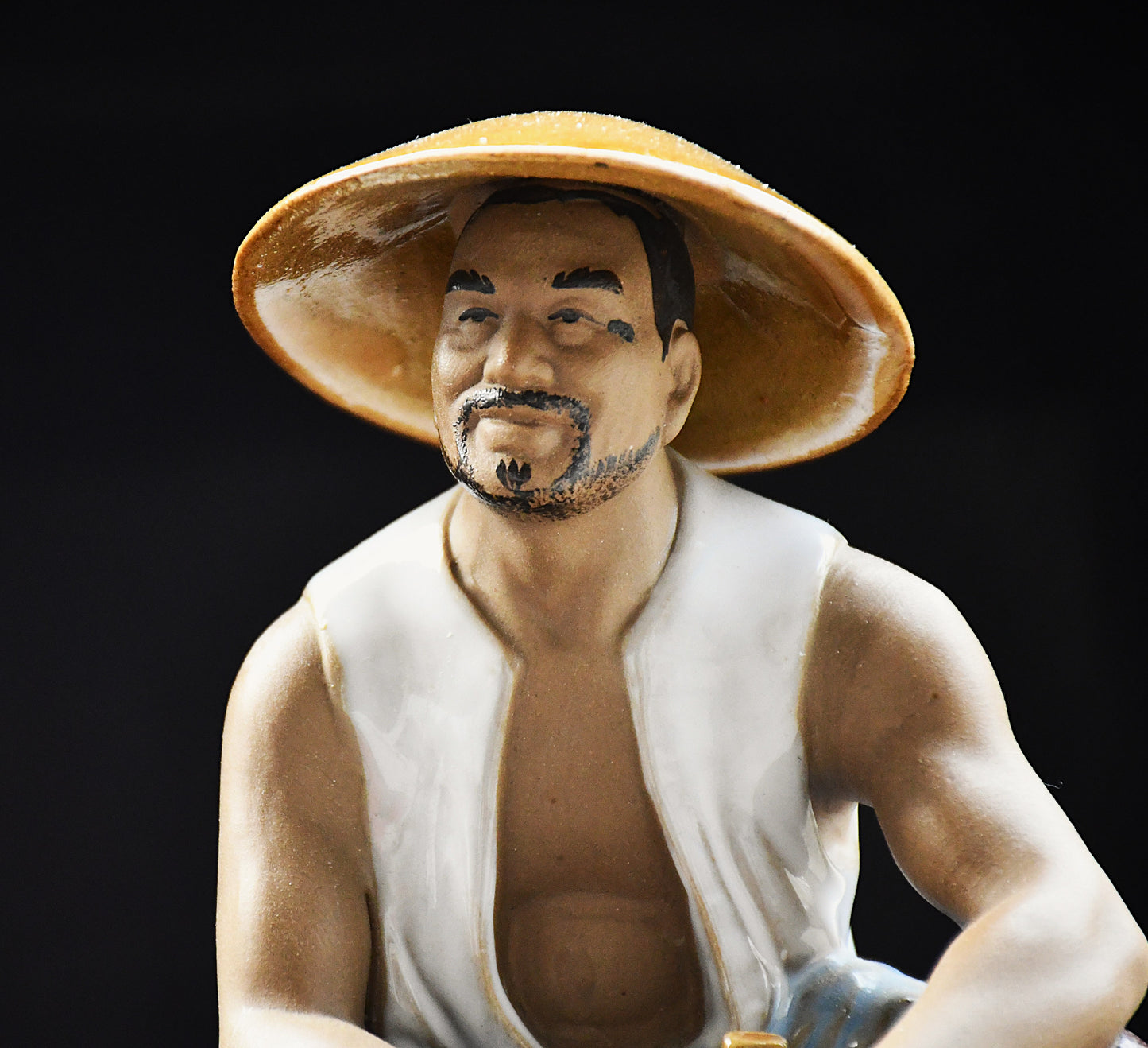 "Време за отдих" - керамична скулптура Shiwan Artistic Ceramic Factory, Китай, 1970-те