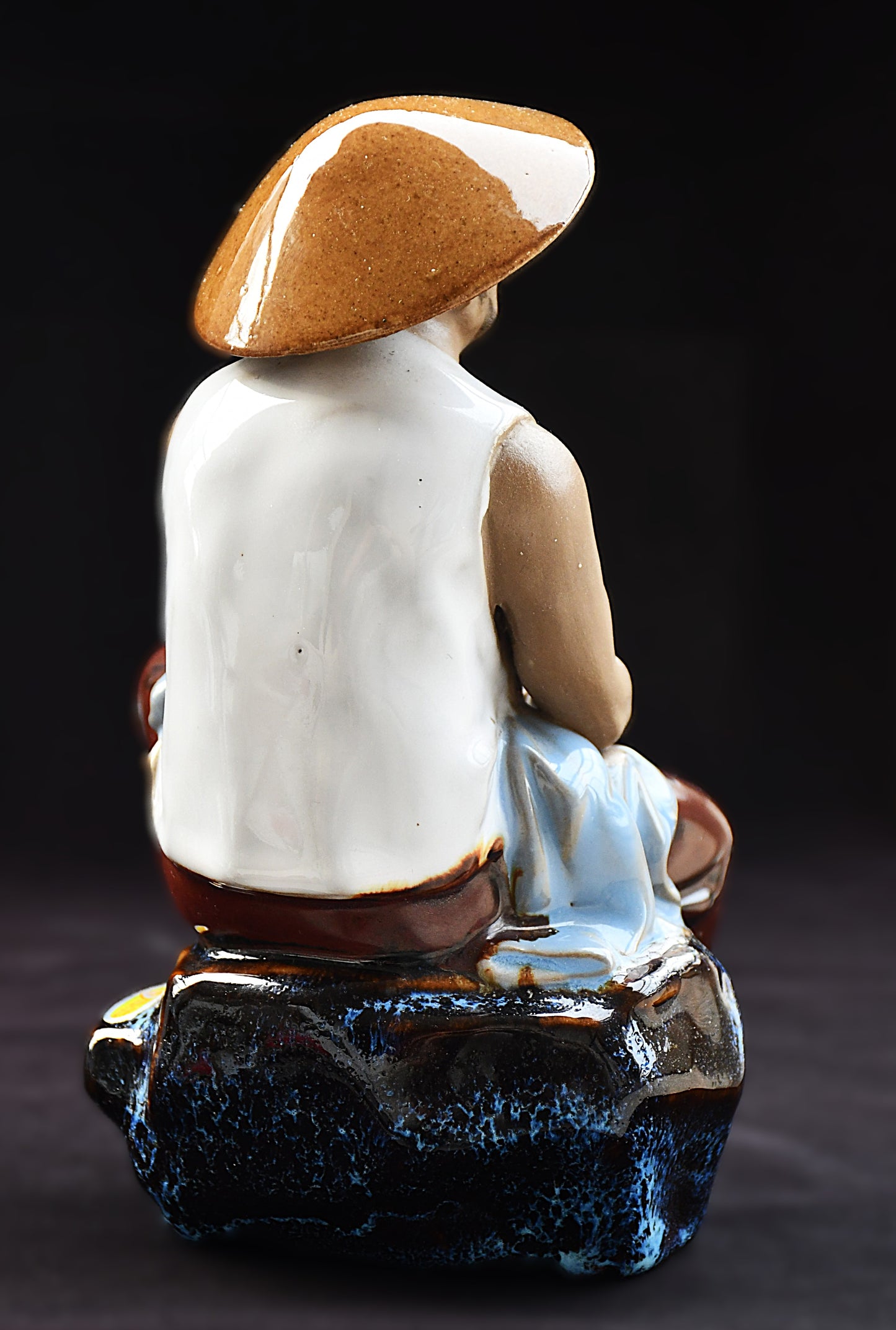 "Време за отдих" - керамична скулптура Shiwan Artistic Ceramic Factory, Китай, 1970-те