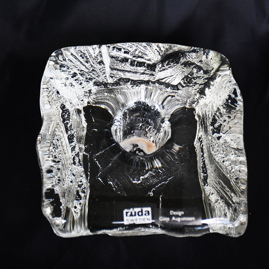 Свещник Demant №3 77 - Göte Augustsson / Ruda Glasbruk, Швеция, 1968