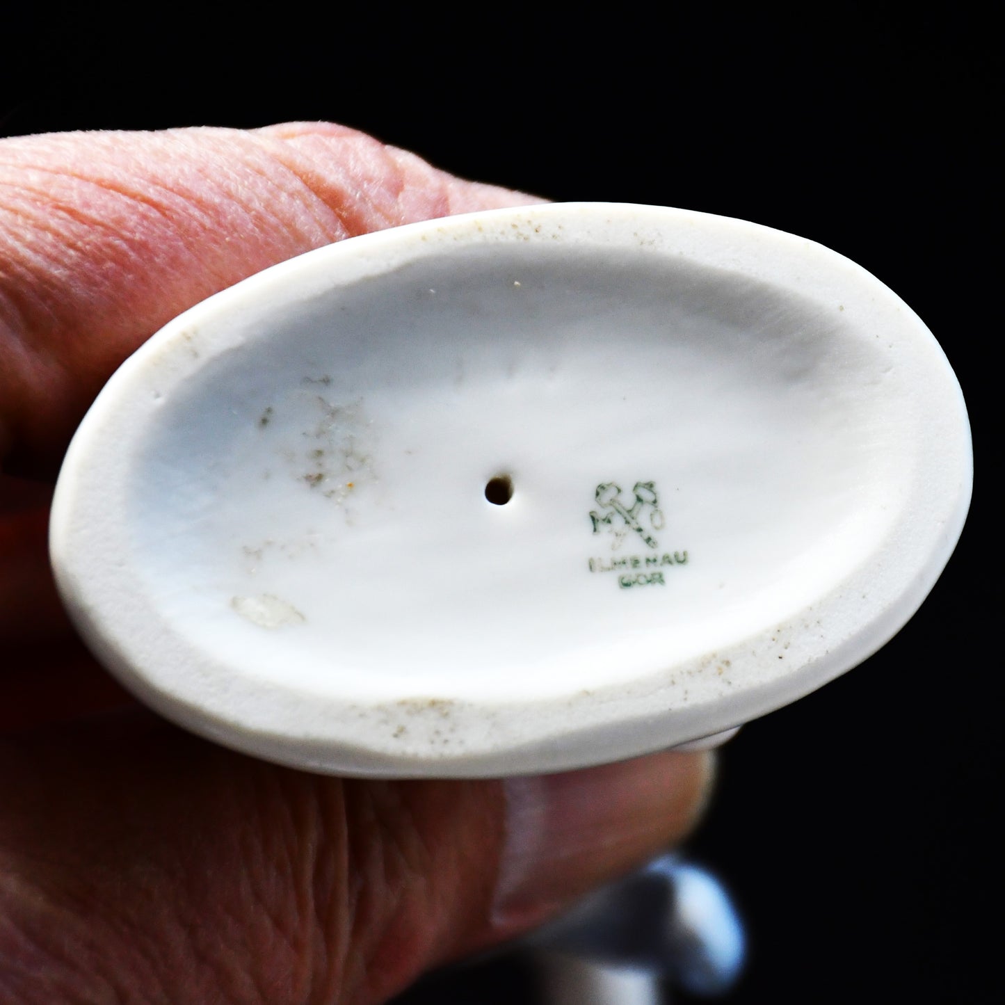 Порцеланова фигура Ilmenau - Puti with butterfly, ГДР 1950-60те
