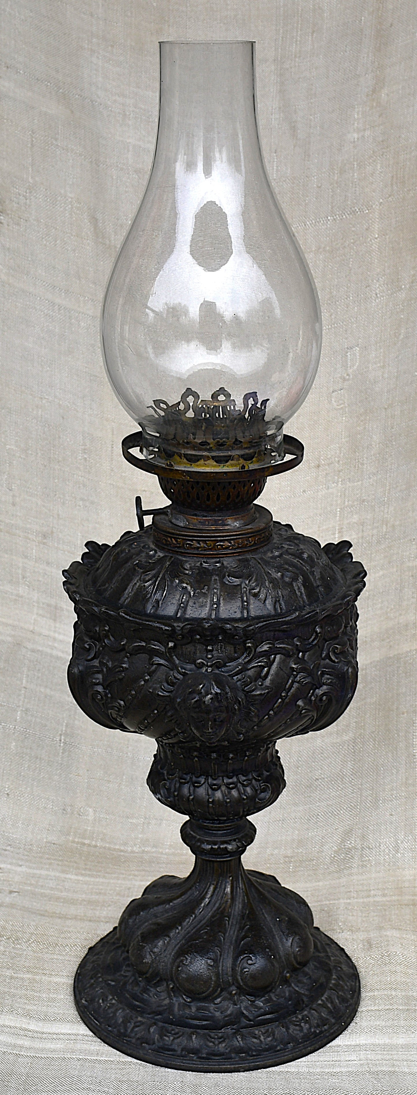 Антикварна метална лампа Gebruder Brunner Wien - Австроунгария, ок. 1880г.