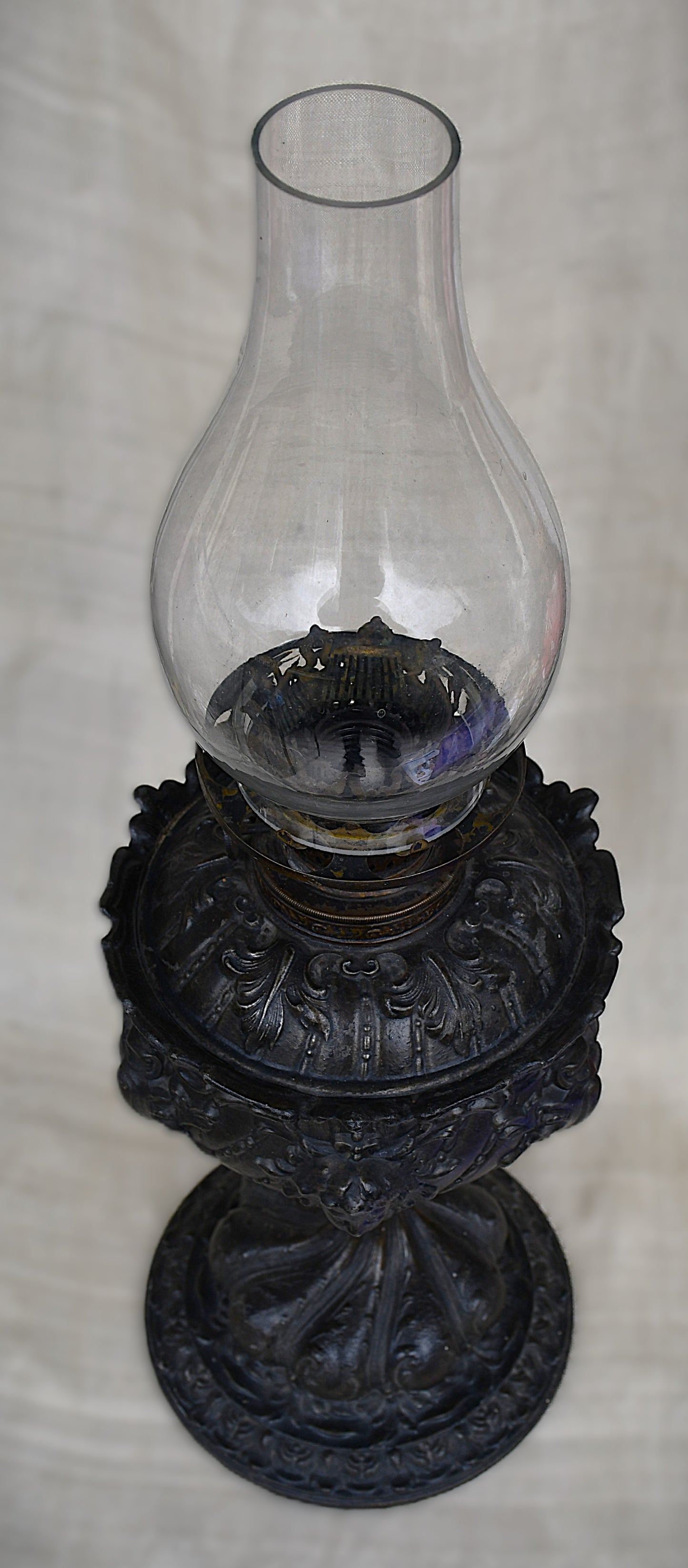 Антикварна метална лампа Gebruder Brunner Wien - Австроунгария, ок. 1880г.