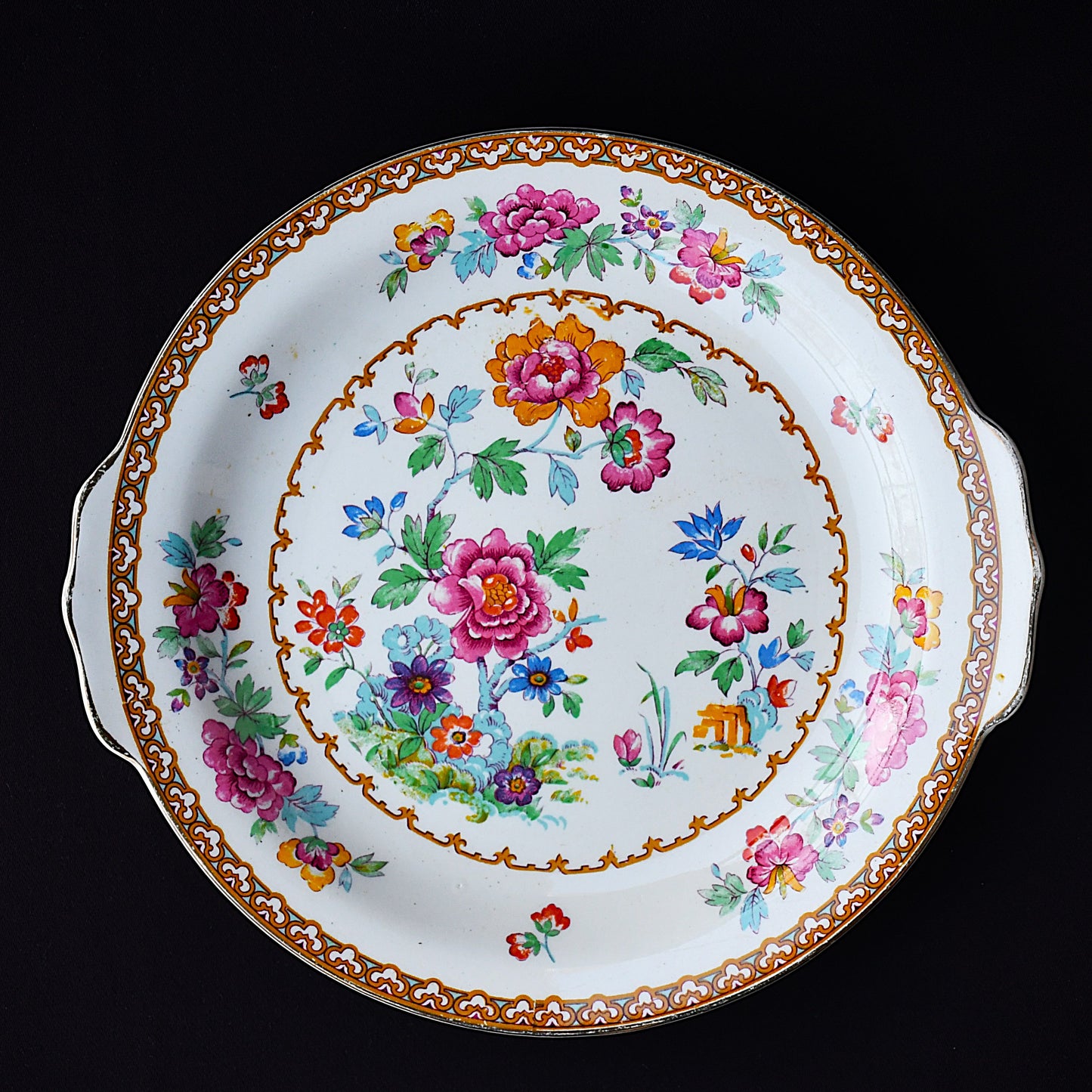 A.J. Wilkinson / Royal Staffordshire Pottery - чиния за сервиране, модел "Shalimar", Англия, 1950-те