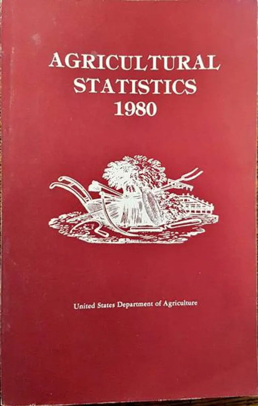 Agricultural statistics 1980 - Книги
