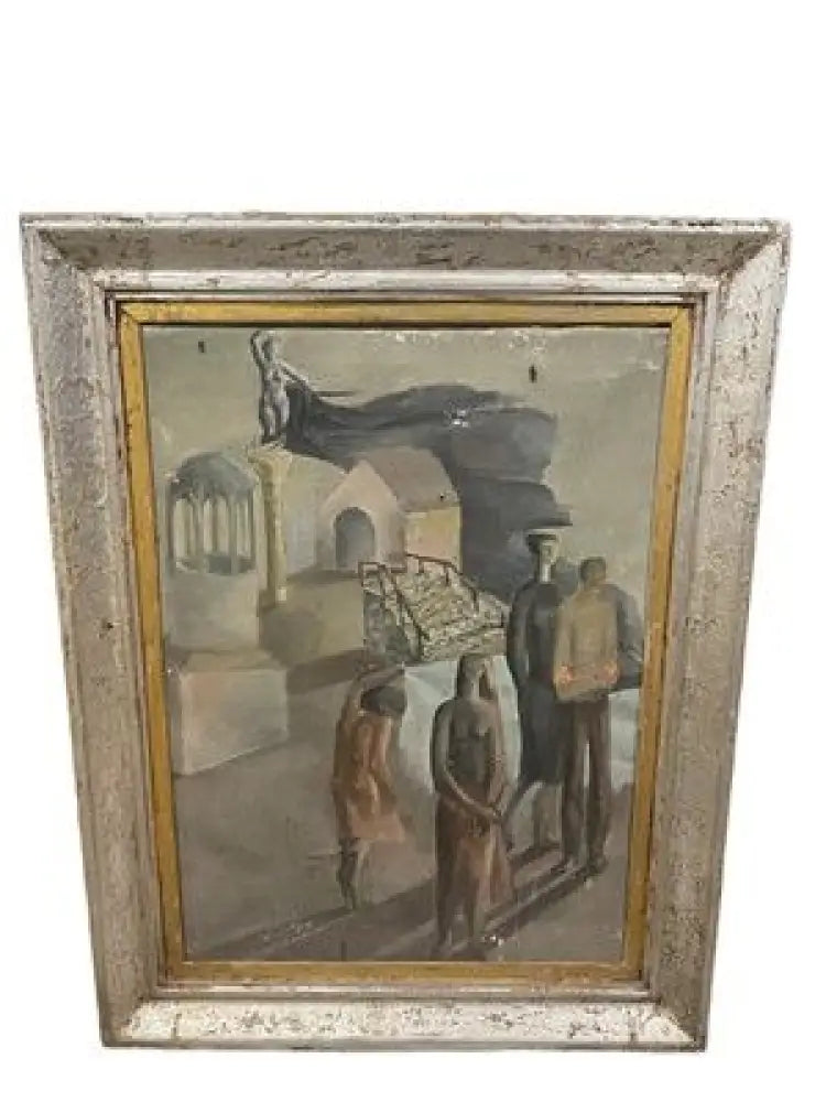 акварел платно в рамка - antique