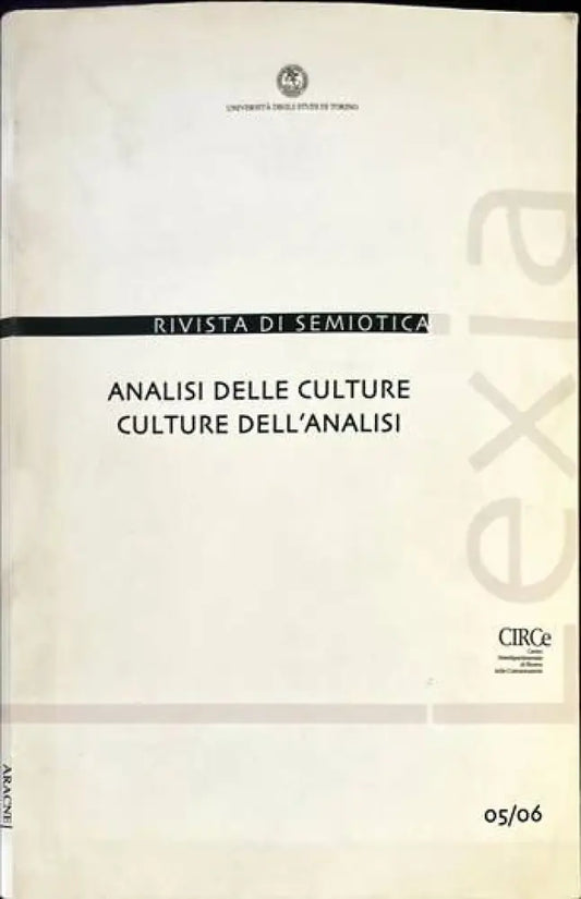 Analisi delle culture/Culture dell’analisi - Книги