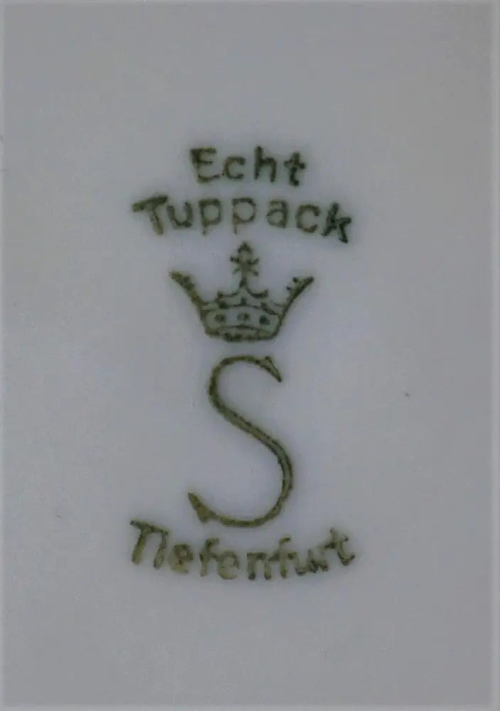 Антикварна порцеланова чиния Echt Tuppack - antique