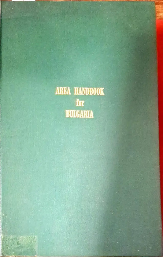 Area Handbook for Bulgaria - Книги