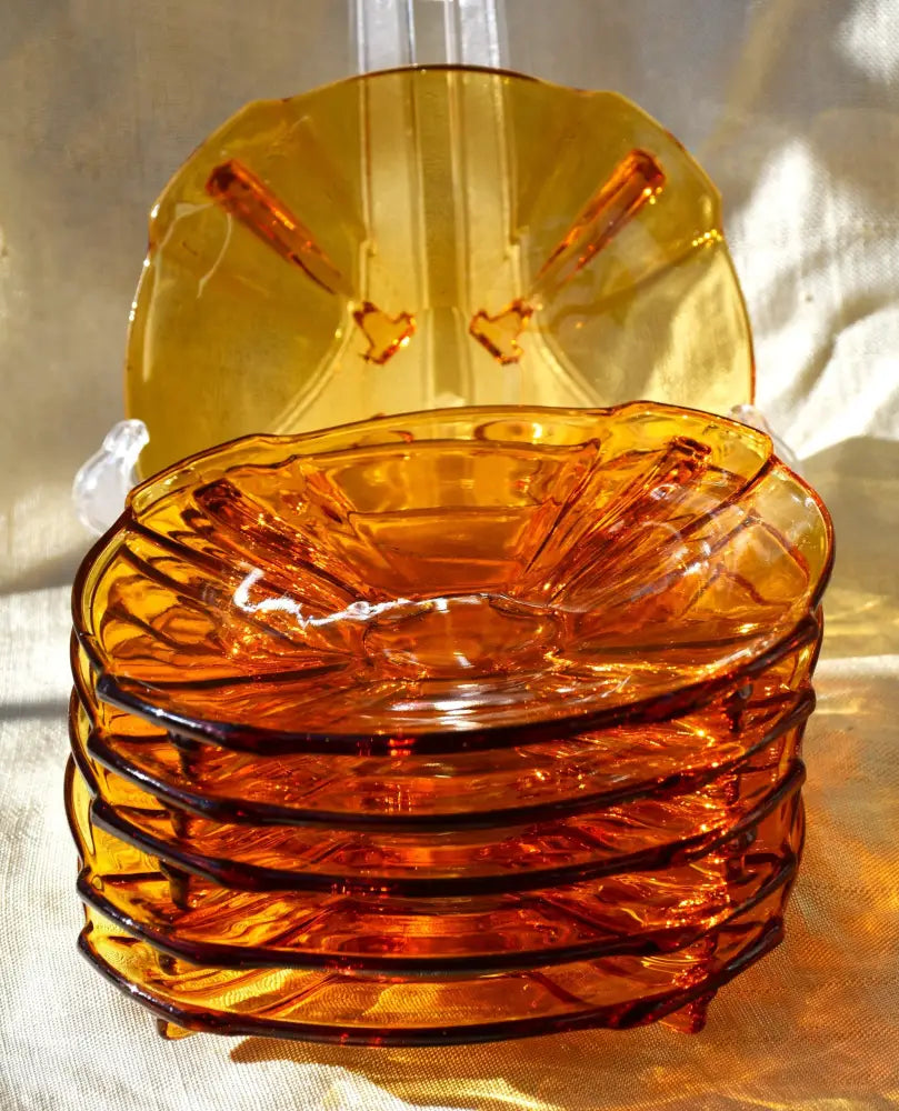 Art Deco сет за торта/десерт - Stölzle - antique