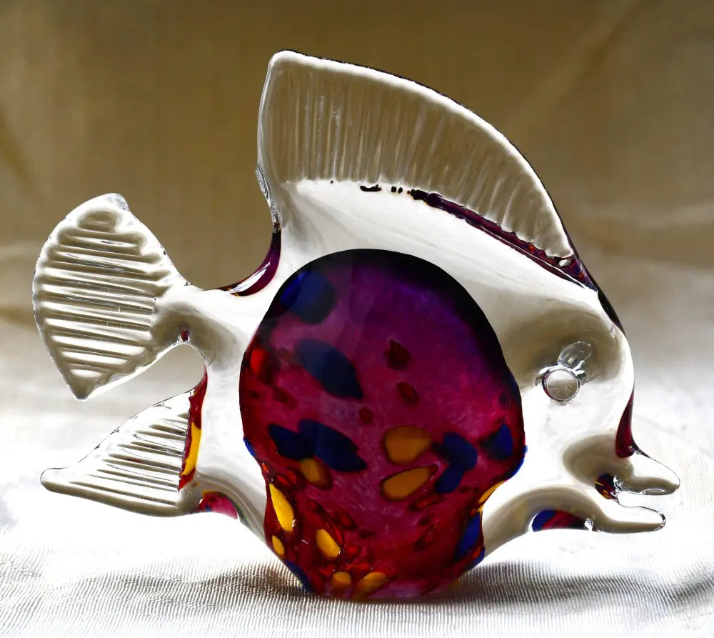 Art Glass риба на Ярош Студио - Чехия - antique