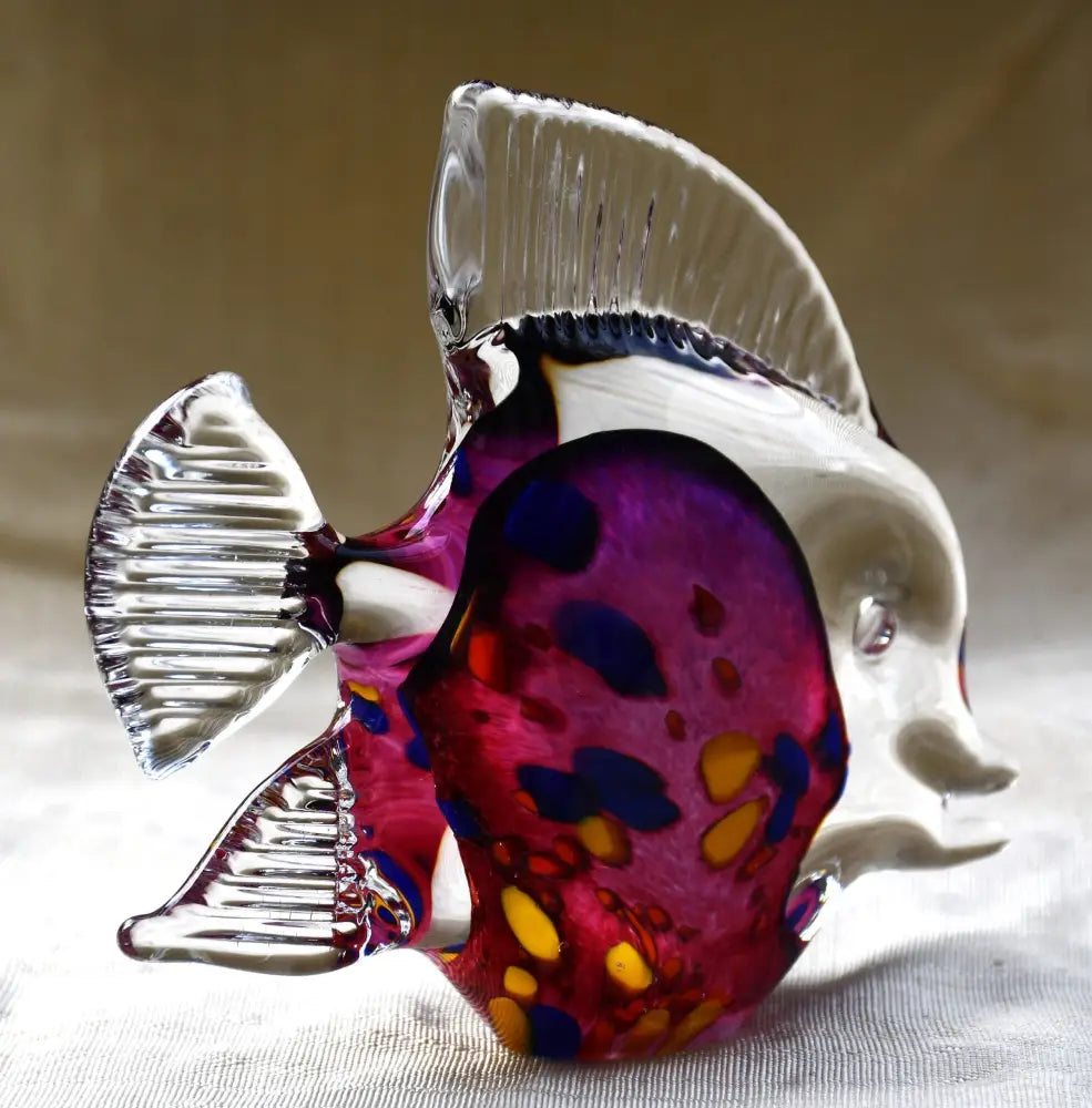 Art Glass риба на Ярош Студио - Чехия - antique