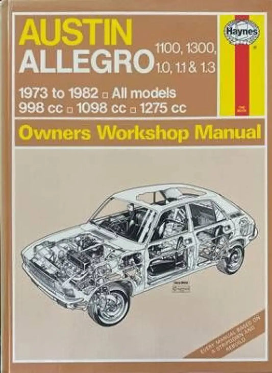 Austin Allegro 1100 1300 1.0 1.1 & 1.3 1973 to 1982. All models Owners Workshop Manual - Книги