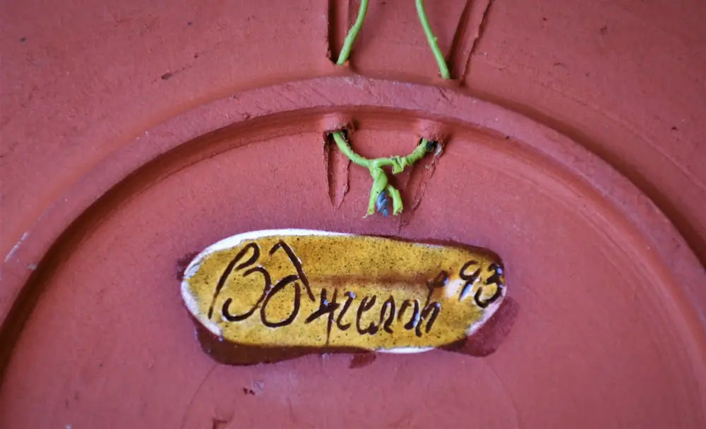 Авторска декоративна чиния - керамика - antique