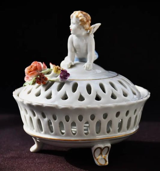 Ажурна порцеланова кутия von Schierholz - antique