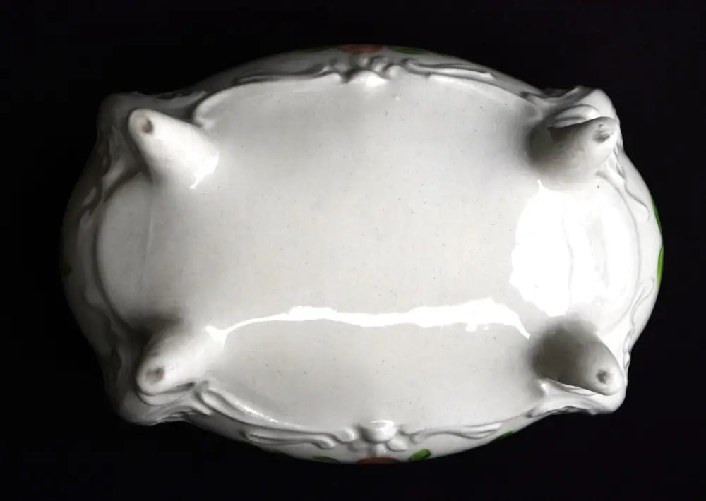 Българска кутия за бижута - фаянс - antique