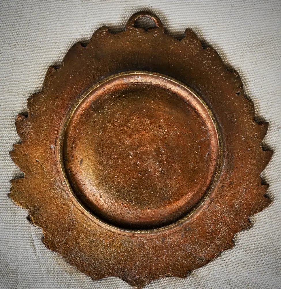 Барелеф - принц Енрике Мореплавателя - бронз - antique